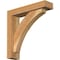 Ekena Millwork Thorton Block Rough Sawn Bracket w/ Offset Brace, Western Red Cedar, 4"W x 16"D x 16"H BKT0402X16X16THR05RWR - alternate 1